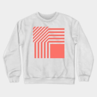 Pattern in Pantone Living Coral Crewneck Sweatshirt